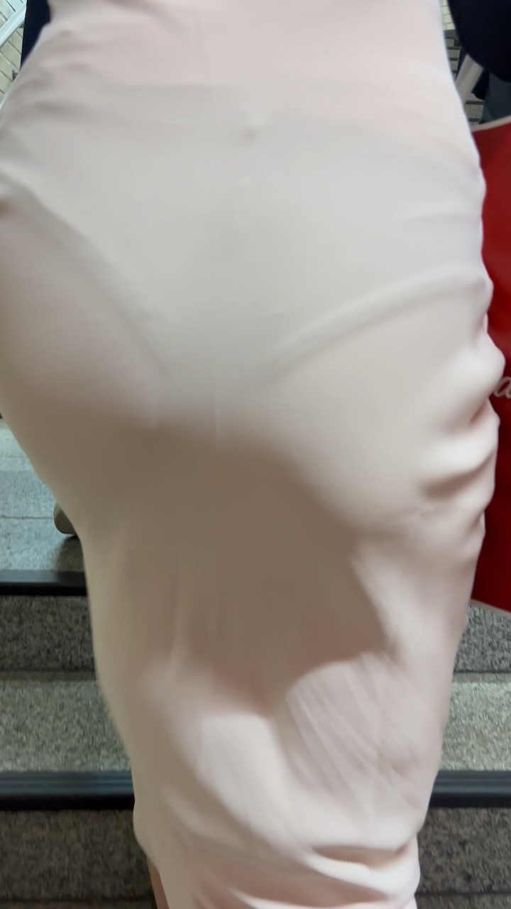 【再販】《4K・高画質》 No.1384「イカしてるぜ!とんでもない透け感で職場へ戻るエステティシャン」