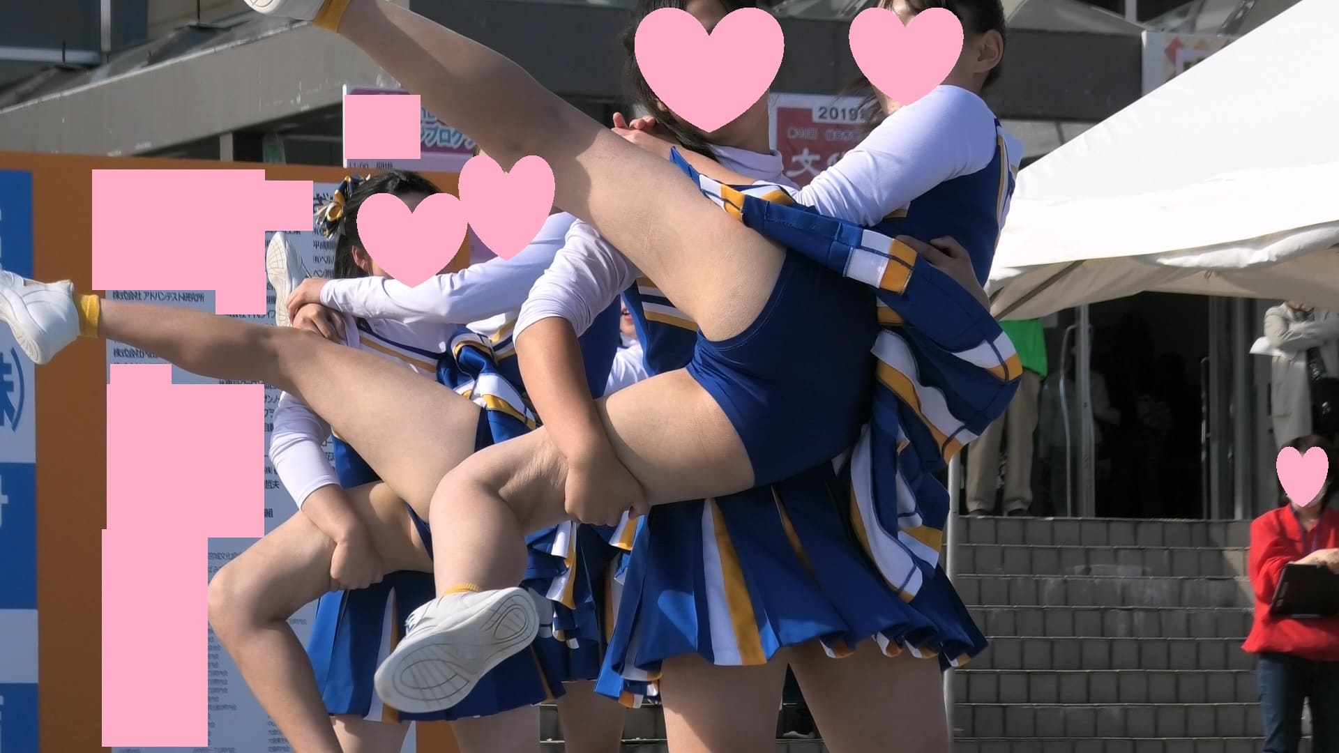 【再販】大迫力ズームで毛穴まで見えそうな人気チア(4K)