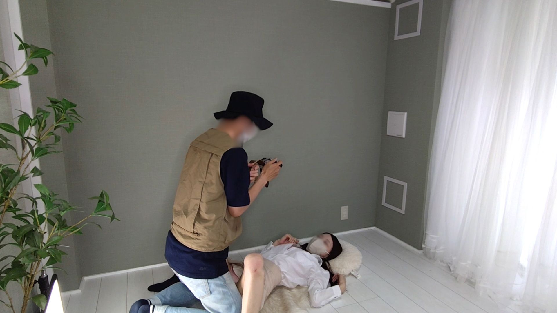 にんにん撮影会11 妖艶すぎる…普通のおしゃべりなのにパンツの中は大洪水な細身くのいちのおぱんつをこっそり撮影の術