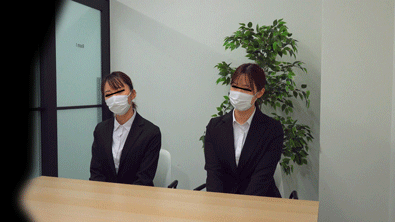 《企業面接》集団面接編。就活スーツ女子の面接の一部始終。Vol.25