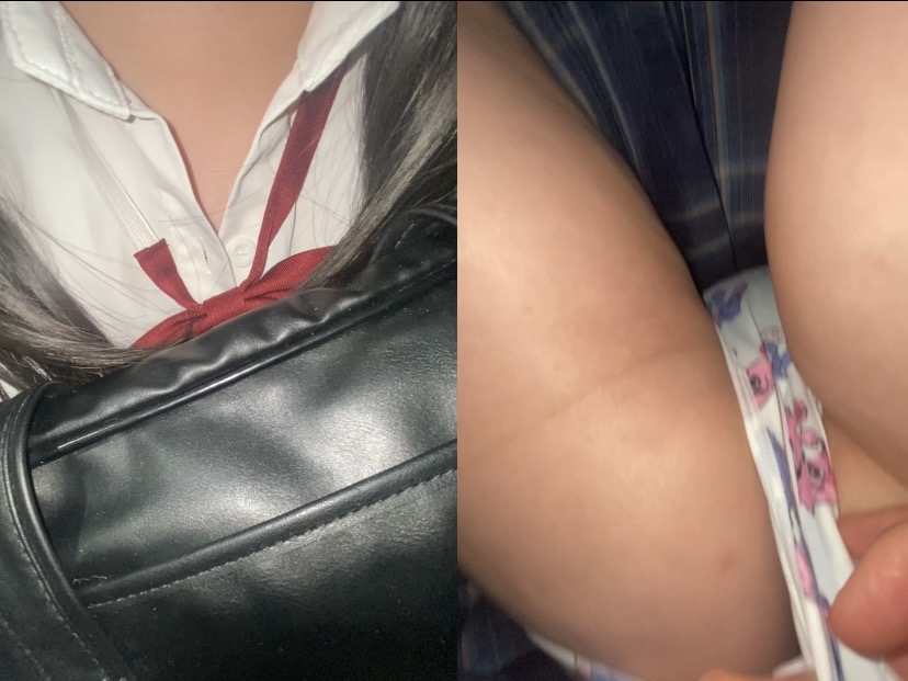 【痴地獄】キャラパン下着の子が人生初めての車両触られに悶絶地獄!!