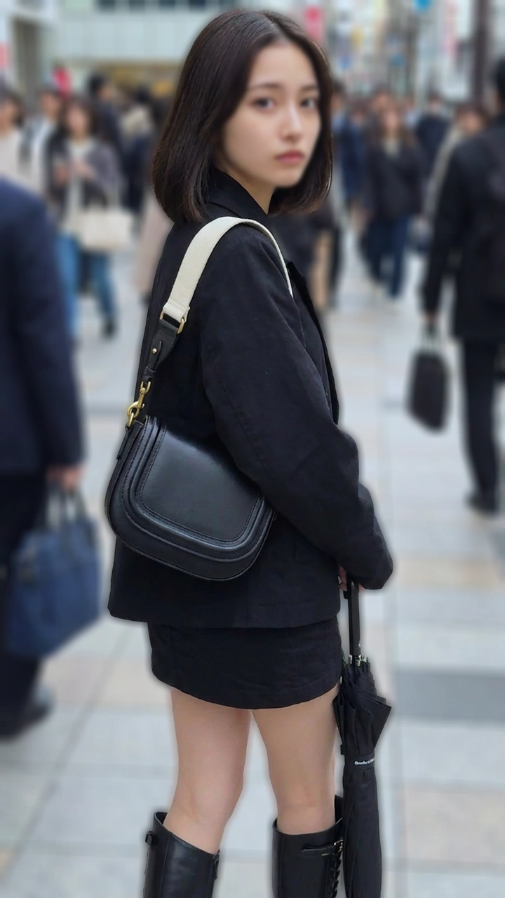 透視記録0035「都会の美形アイドル風女子を歩行中に透視」(全12名)