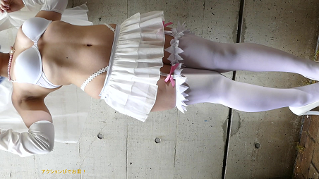 【再販】【お宝発掘プロジェクト作品】CDCP-09-1 コスプレの沼 Vol.09~その1 白ブラ白ミニとニップレスTバック!