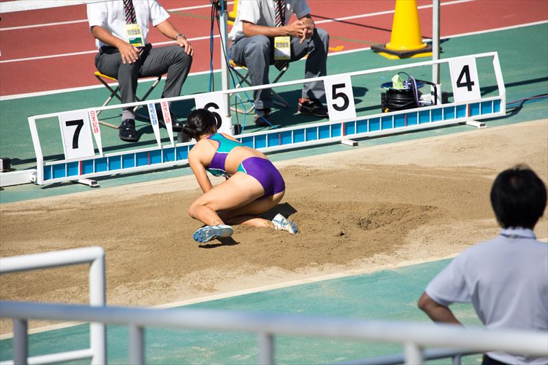 【再販】陸上競技　走幅跳び予選　10数人分の選手の跳躍の様子を追いかけました。