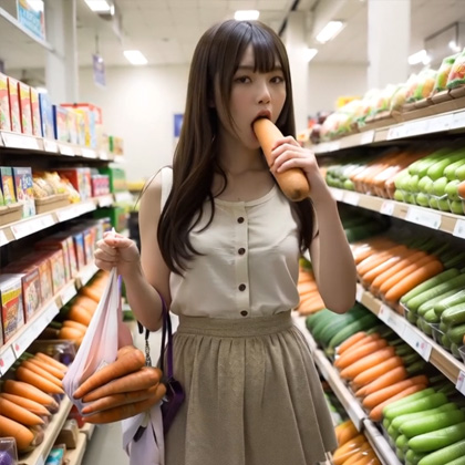 【動画】変態美女!買い物中にオナニーしているの!?