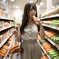 【動画】変態美女！買い物中にオナニーしているの！？