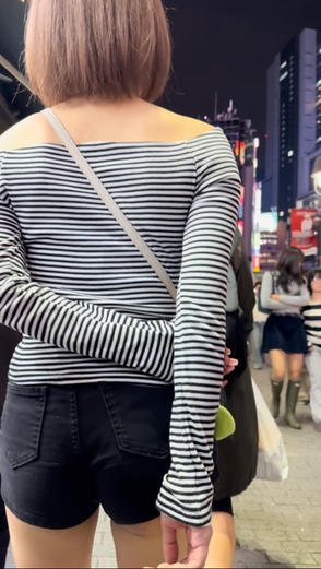 ヒップコレクションVol.18 ロンTショートパンツコーデのナイススタイルのお姉さん２連発