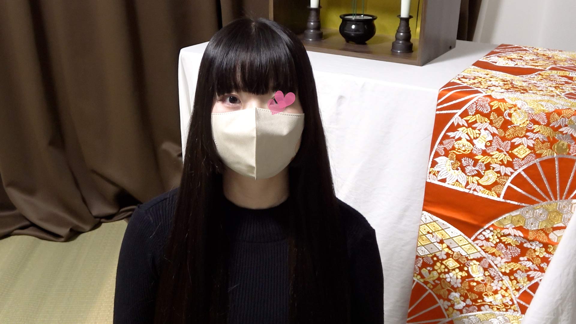 【信者⑧】大量潮吹きする黒髪ロングの女子大生。乳首弄り、手マンの儀式で我慢できず絶頂【新興宗教・性的イニシエーション】