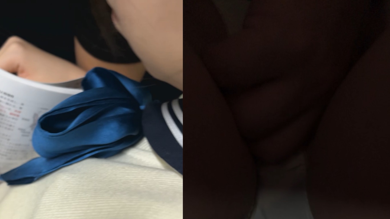 【再販】限界リーマン決死の一撃!vol.95 王道セーラーの色白女子・教科書を握りしめ硬直