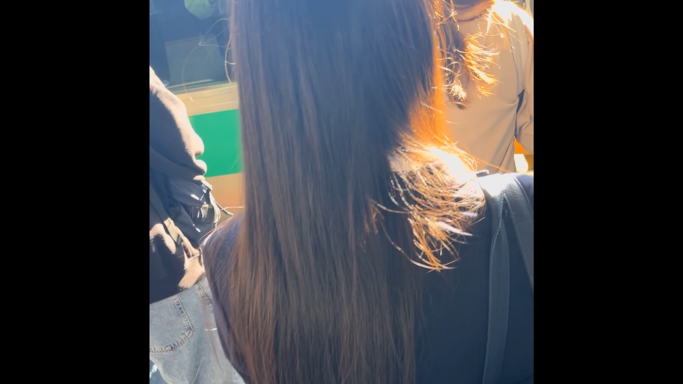 【再販】サンプル 限界リーマン決死の一撃!vol.49 綺麗なロングヘアー・真っ白な生足