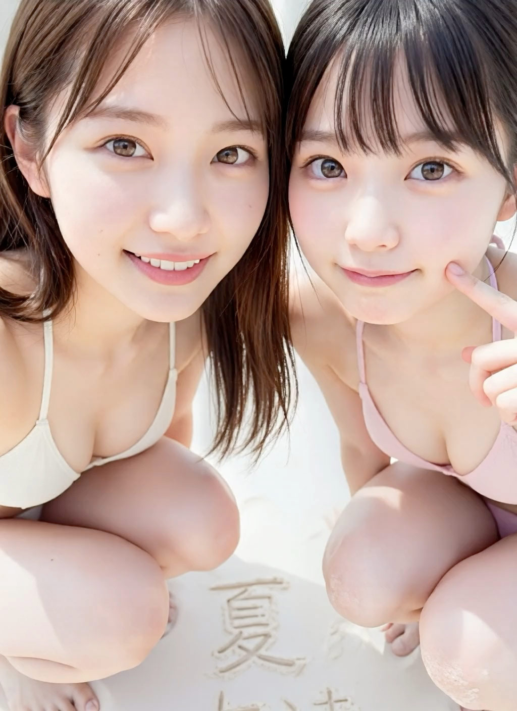 【動画】総勢51人ぶっかけ祭り！仲良し二人組にドピュドピュ大量顔射 後編