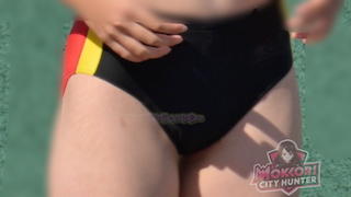 【再販】【モッコリ走り幅ジャンプWCS美女】砂場の女神EP4 汗染みたっぷりパンツにモッコリ!