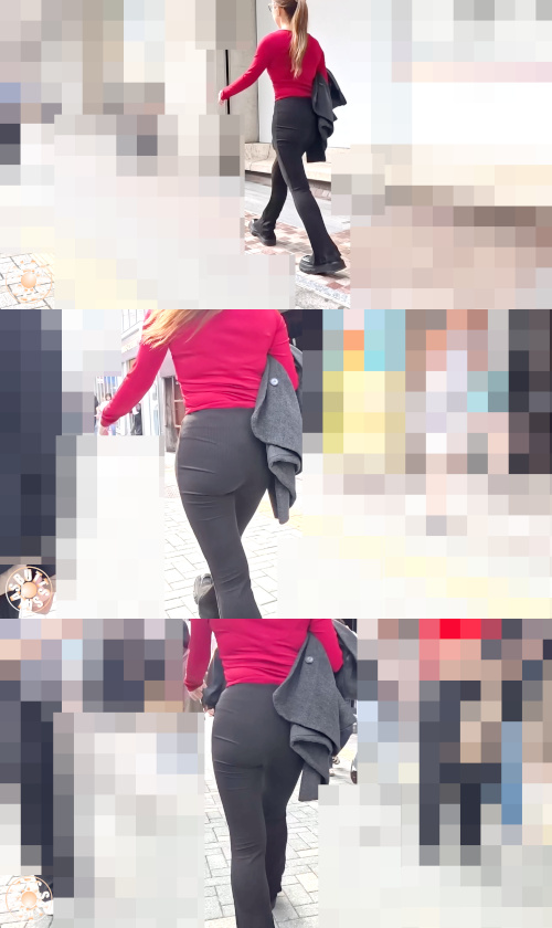 【4K高画質】おしゃれメガネOL ブラジリアンショーツがっつり