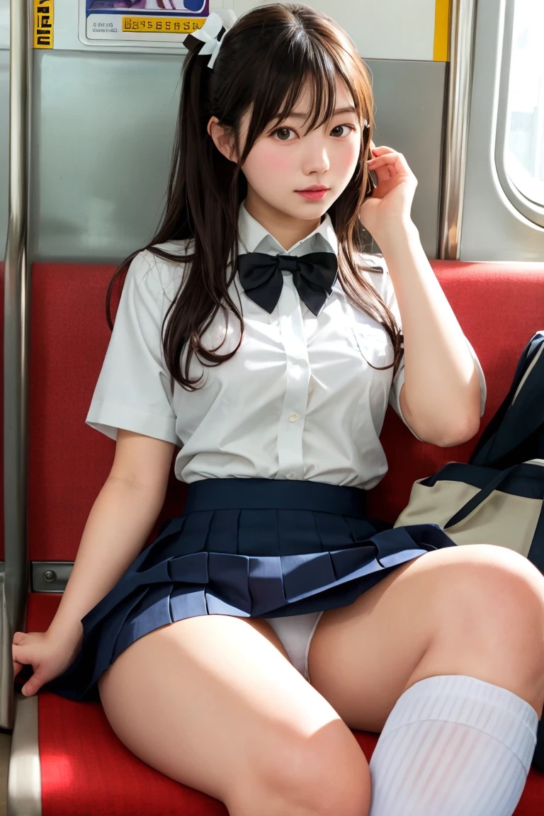 【写真集】電車内向かいの席のパンチラ誘惑 ～スカートの奥に覗く秘密～(566枚)