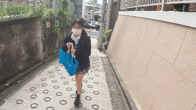 付け回し粘着さんぽ01『名門進学校だから多分未経験の白パンティは格別です』