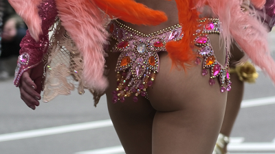 【再販】サンバpart-40 ~ピンクタンガの美人ダンサーさんのお尻にローアンで急接近して大興奮!~