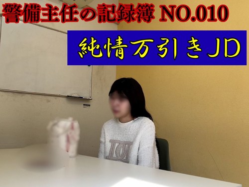 警備主任の記録動画ファイル No.010【純情真面目JD】「軽めのものでお願いします...手コキとか」のはずが要求エスカレートし