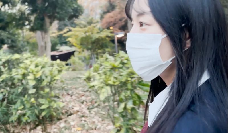 【前編】危険作　わけありの環境で育った岡山の静かな美術部Cカップ娘、マスク越しの背徳デビュー