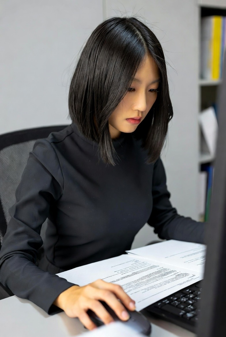 オフィス派遣女子の柔らかおっぱい揉みしだき♡ 秋服越しに乳揉み動画