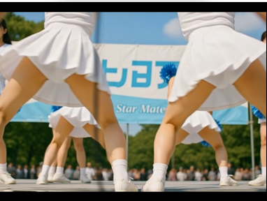 【AI動画】アイドル on ステージ with Star Mates(第一部)アンスコ丸見え
