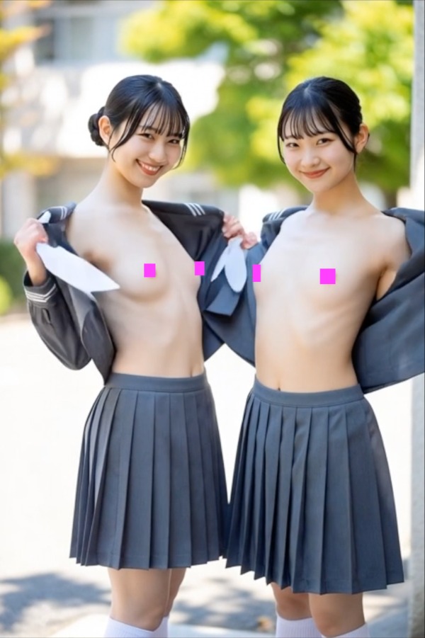 学校でセーラー服脱いじゃいました♡灰色セーラー服編