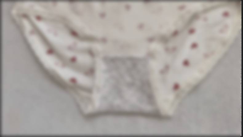 【「スカートの中」シリーズのショーツを公開・解説!】#2 ハート柄の白のコットン系ショーツ