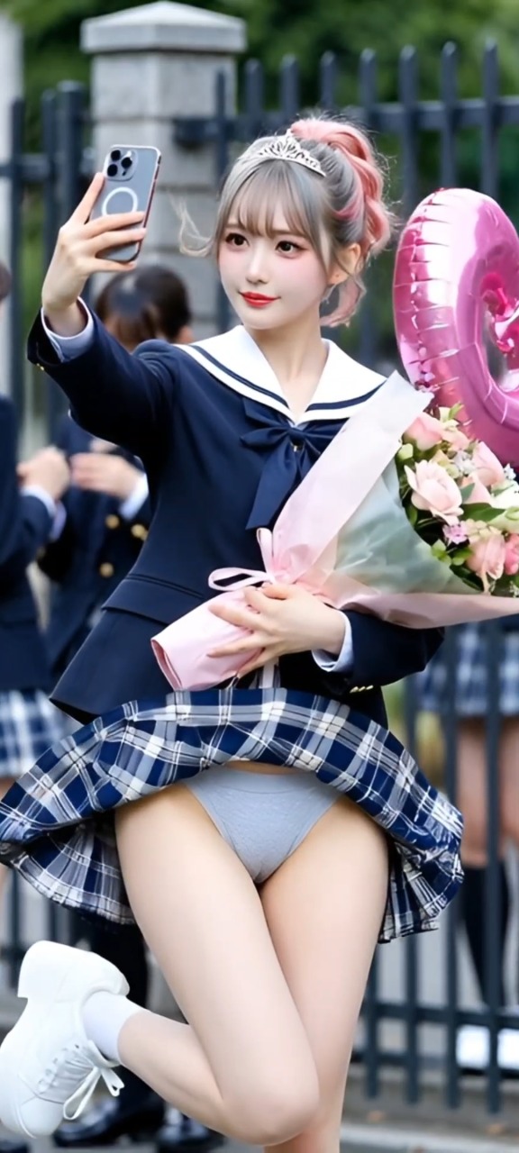 【動画】H学園卒業式■ヤリマンJKたちのパンチラ&ベロチュー祭り