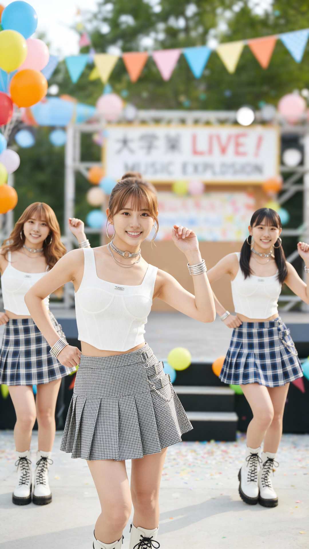 【チアマニア垂涎】【動画付】栞の母校文化祭SP!チアダンスOGユニットの全力ステージSP【写真93枚+動画2本】