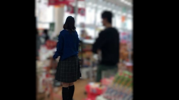 【再販】綺麗な制服OLのスカートの中20~情熱のショッキングピンクp対シンプル縞々p