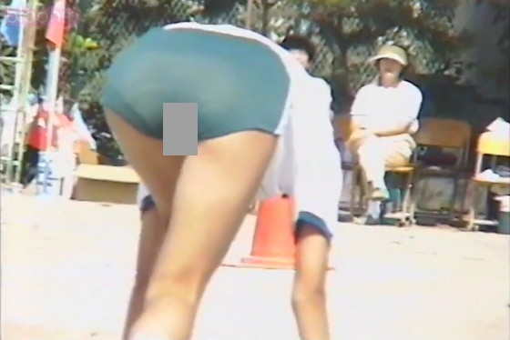 【再販】S2-27(B27~28)緑ブルマー・クラウチングスタートの股間・3色カラーブルマー・ダンス・棒引き【30%OFF!!】