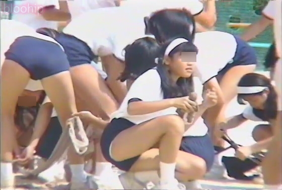 【再販】S2-27(B27~28)緑ブルマー・クラウチングスタートの股間・3色カラーブルマー・ダンス・棒引き【30%OFF!!】