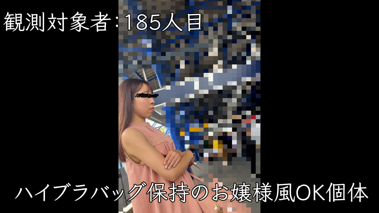 Pcolle PPV [乗車記録185]ハイブラバッグ保持のお嬢様風OK個体