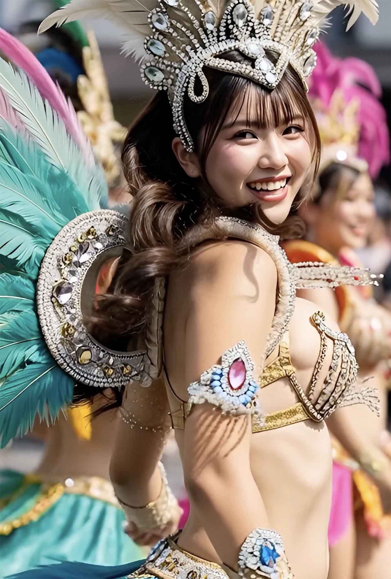 【フェチ動画】 たゆんたゆん揺れるGカップOPPAI!ラテンの爆乳AIサンバダンサージェシカ (Jessica/珠汐香 )ちゃん