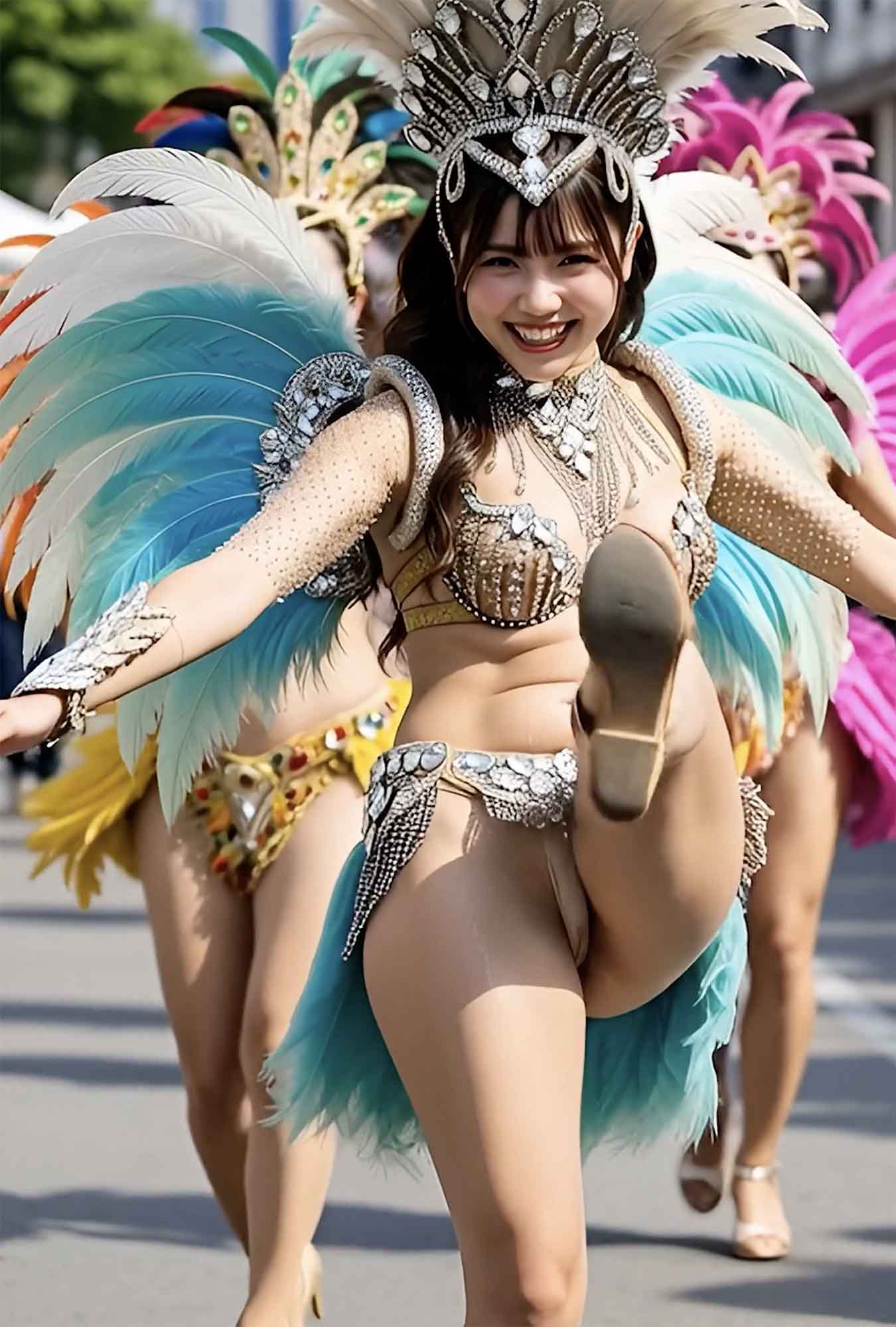 【フェチ動画】 たゆんたゆん揺れるGカップOPPAI!ラテンの爆乳AIサンバダンサージェシカ (Jessica/珠汐香 )ちゃん