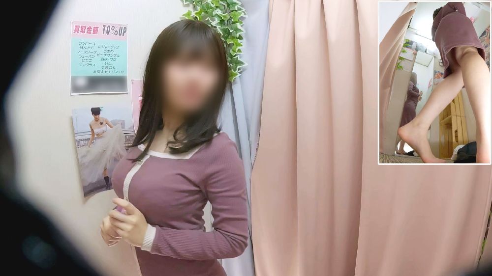 控えめでぃ~娘はまさかのGカップ”美”爆乳で下も丸出し!? 僕のお店の試着室610