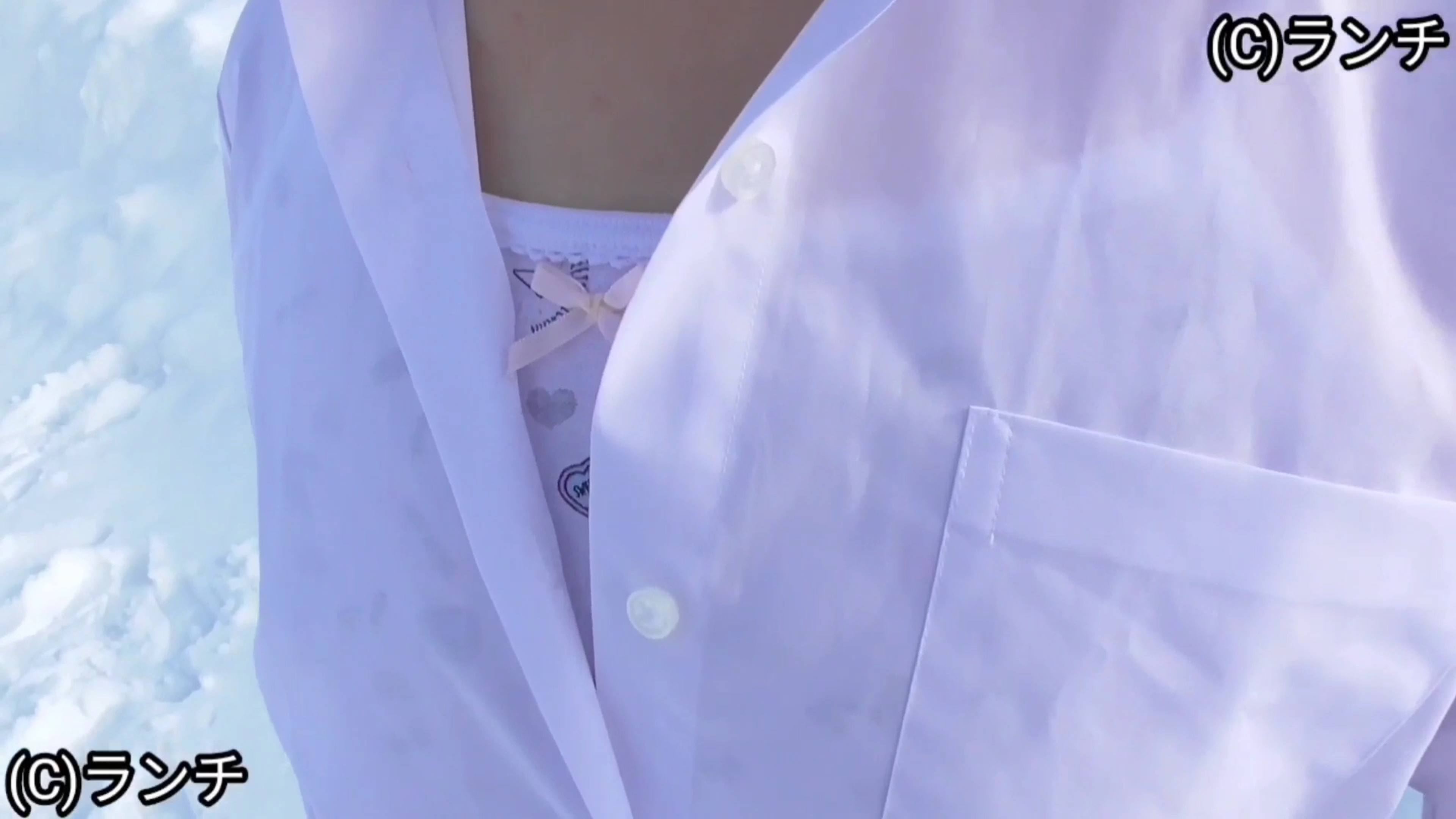 【再販】【まいちゃん】お外で超ミニスカ脱ぎワイシャツもたくし上げ