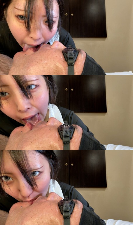 小悪魔メイドのねっとり顔舐め♡ 唾だらけマーキング