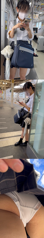 神風!丸見え!2日分収録!紺チェック逆さ撮りしました⑧