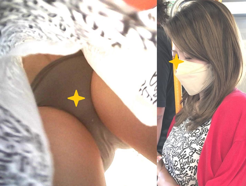 【再販】069美人OLお姉さん生Pフロント逆さ撮り!+お姉さん2人逆さ撮り!
