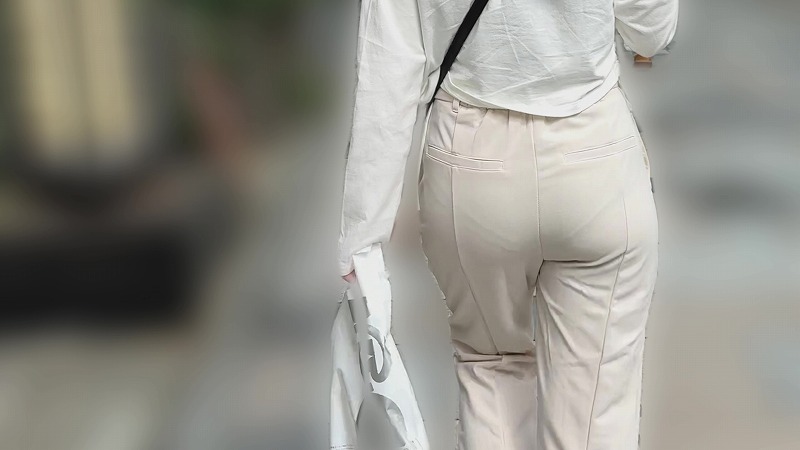 【再販】清楚系OLさんのセクシーなフリル付パンティーのPライン(/ω\)