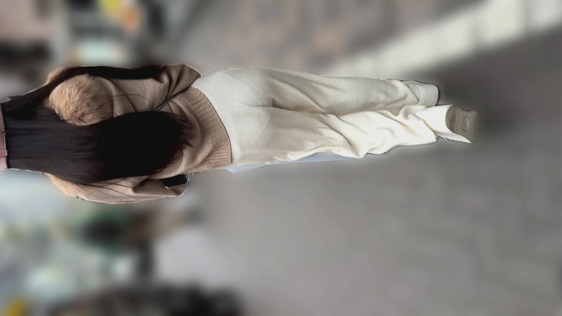 【再販】薄手のニットパンツからの~Pライン