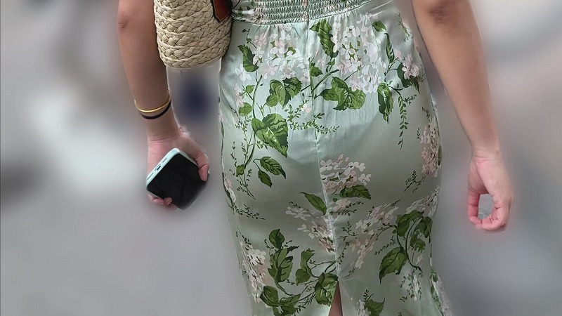 【再販】凄いよ!ドレス系ワンピからパンティーが透けてます(/ω\)