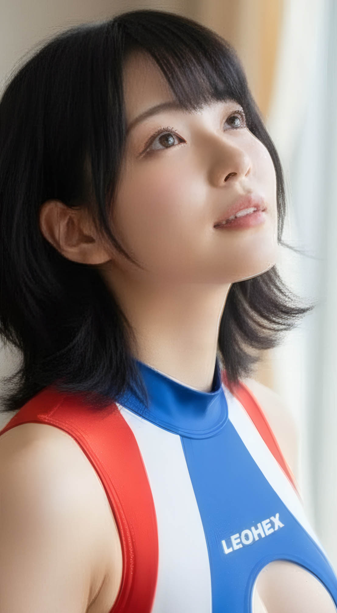 【フェチ動画】白い肌に黒髪ゆるふわな美巨乳!笑顔が眩しいなハイレグ吹奏楽美少女 亜麻音(あまね)ちゃん