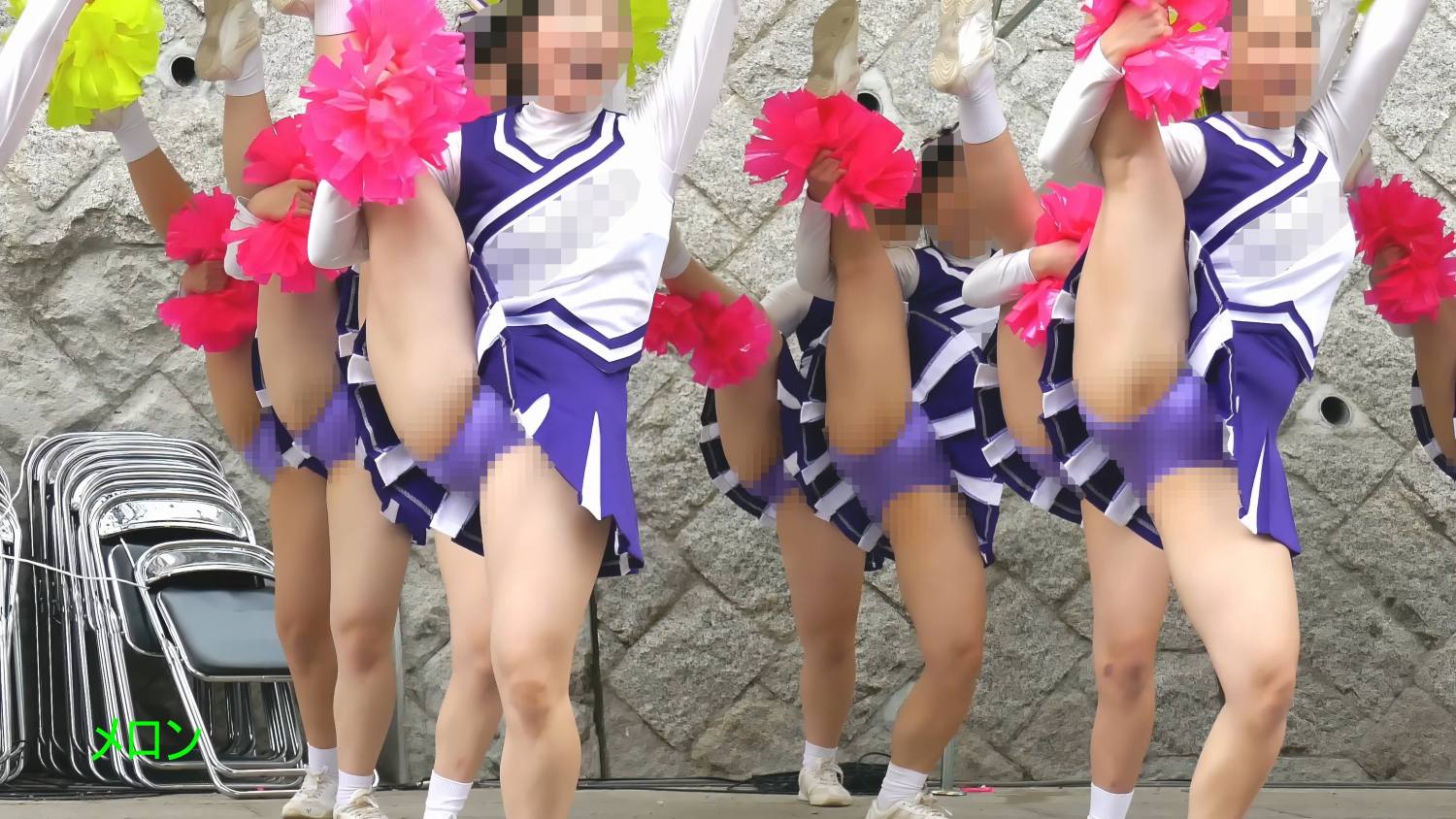 祭りだチア vol.103 【4K】 華麗なる演技のKチアダンス Y字バランスも素敵です♡
