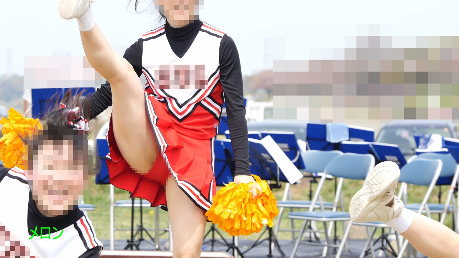 祭りだチア vol.117 【4K】 本番より大注目!?M字絶景!魅惑の演技紹介 JDチアリーディング