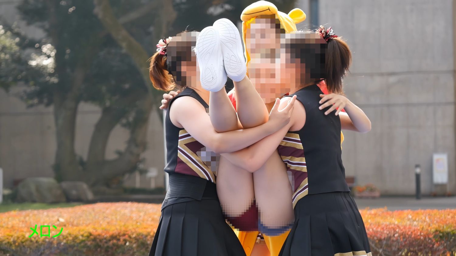 祭りだチア vol.120 【4K】 大興奮！フリル付き！ハミPしまくり！？目のやり場に困ります JDチアリーディング