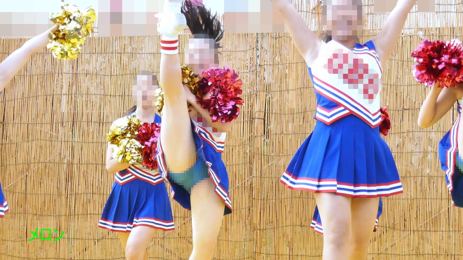 祭りだチア vol.121 【4K】 接近戦!アンスコどアップ!?近すぎて収まりきれません Kチアダンス