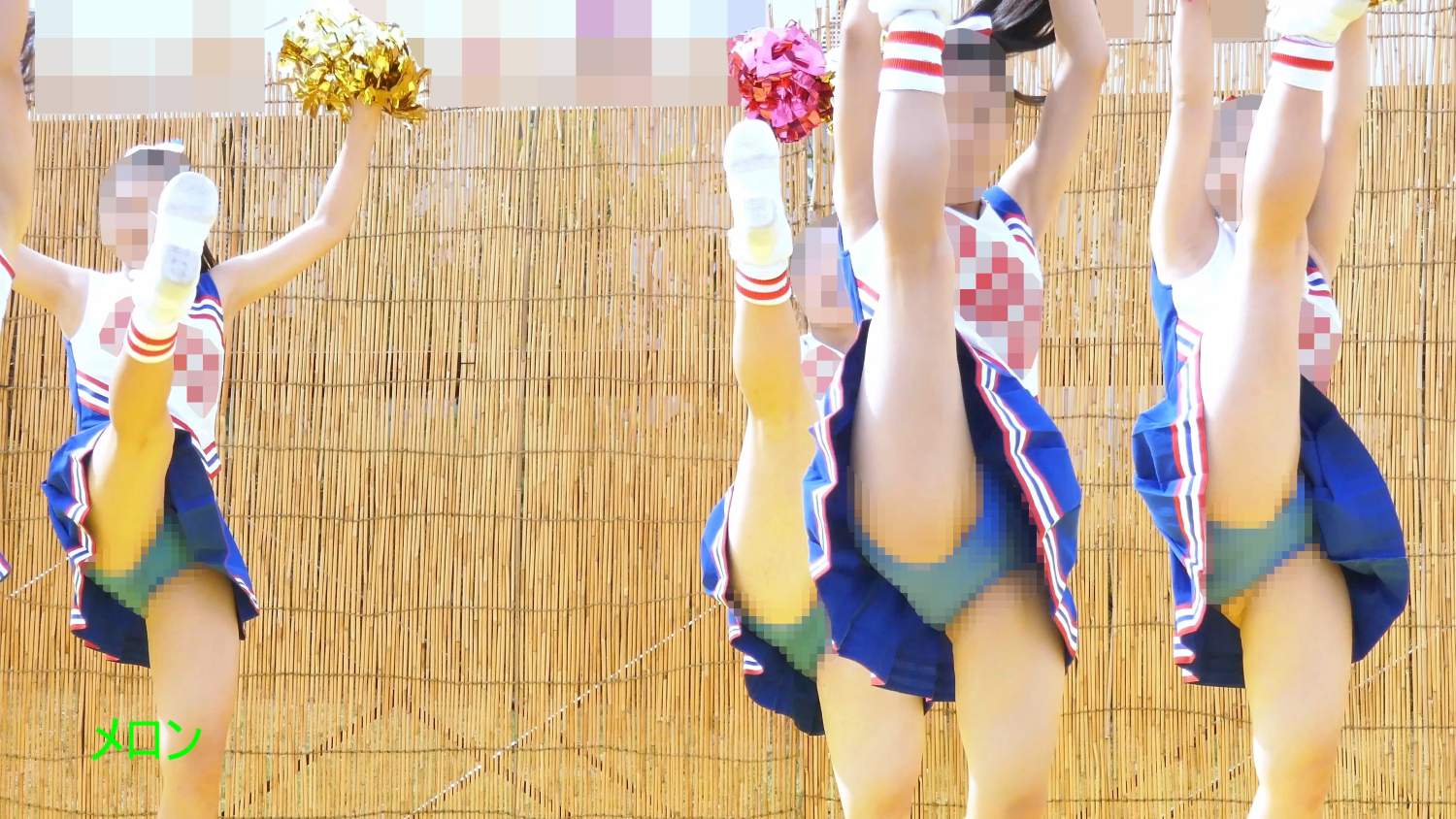 祭りだチア vol.121 【4K】 接近戦!アンスコどアップ!?近すぎて収まりきれません Kチアダンス